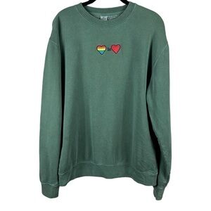 Independent Trading Company Love is Love Oversized Sweatshirt Size M